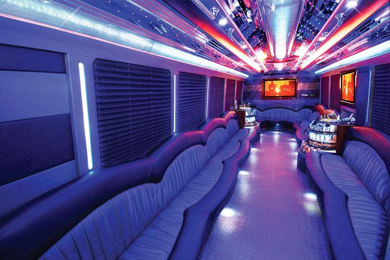party bus interior 45 passenger