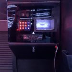 party bus interior music system and controls