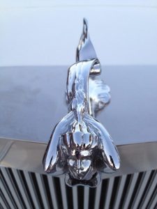 rolls royce limo hood ornament close up mirage limousines