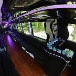 party bus interior stand up bar